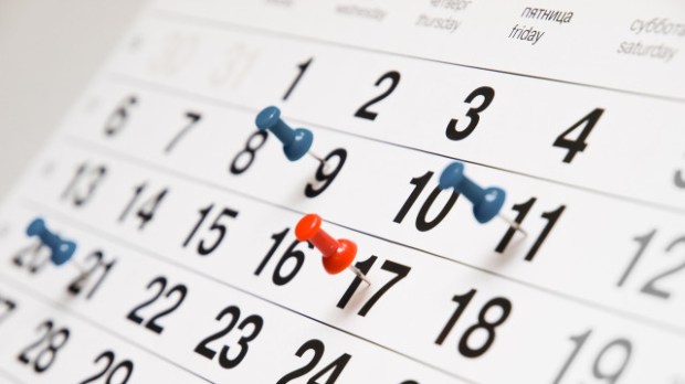 Calendar dates